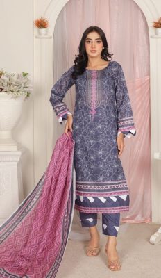 AYRA Chamki Lawn 3PC Suit – Eid 2025 Wholesale at Shahbaz Fabrics