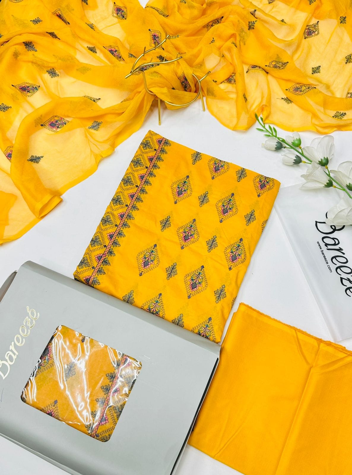 Breeze Emb 3pc Lawn Eid Collection Wholesale