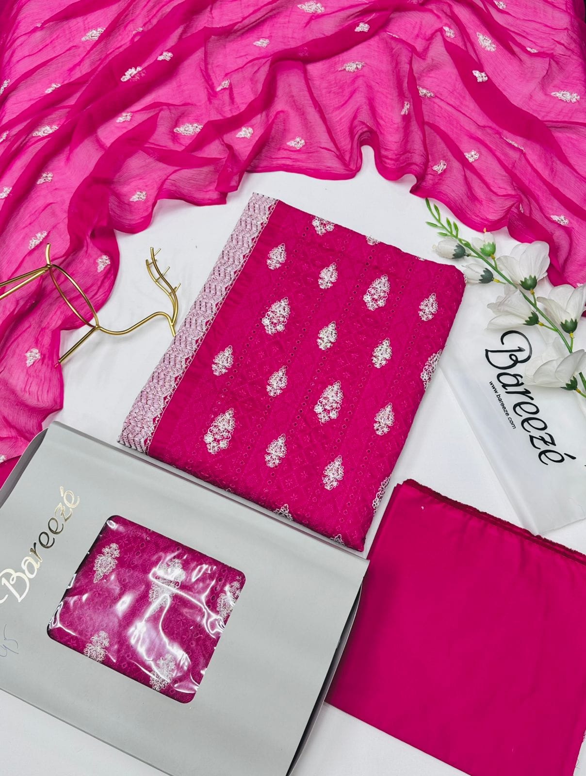 Breeze Emb 3pc Lawn Eid Collection Wholesale