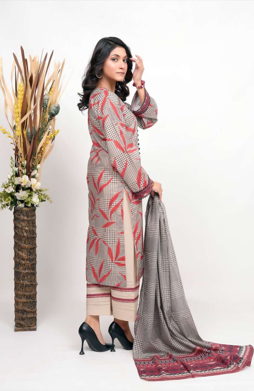 Bronze by Shama 3PC Lawn Suit with Voile Dupatta – Eid 2025 Wholesale