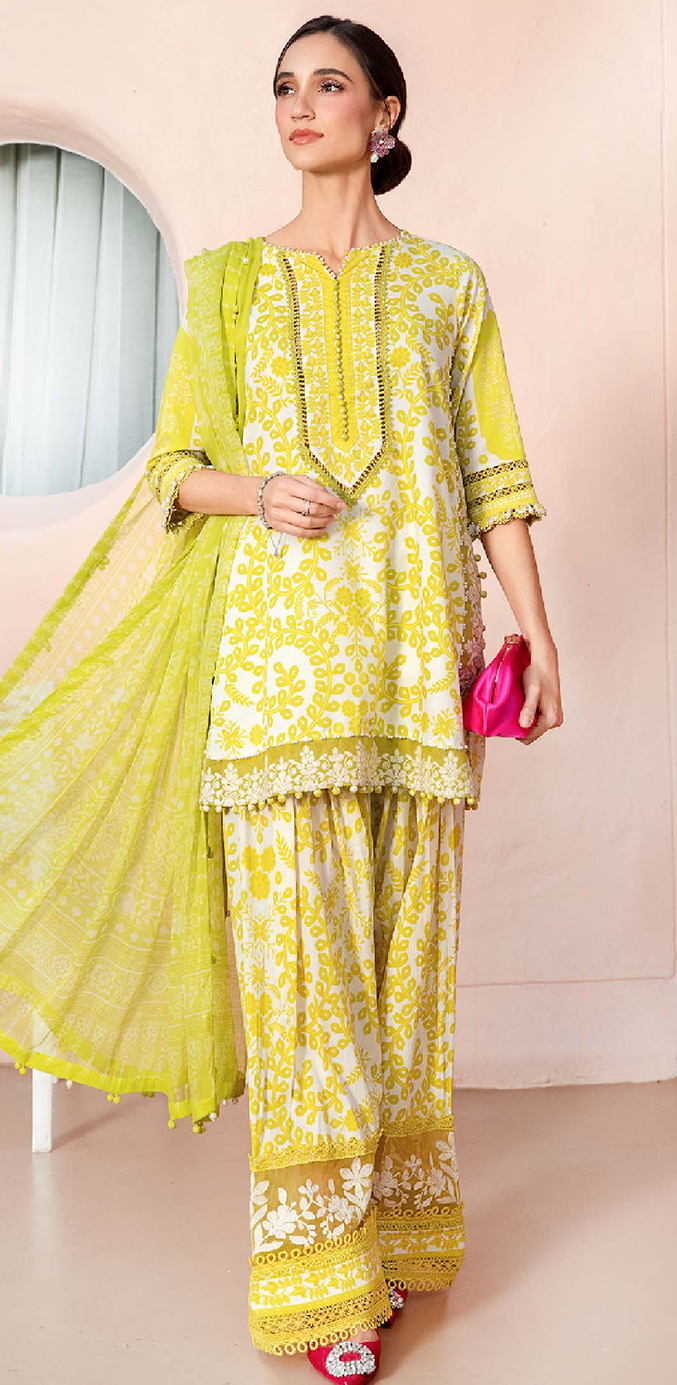 Maria B Printed Lawn 3PC Suit – Wholesale Unstitched at Shahbaz Fabric Store