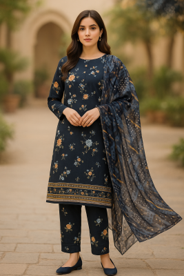 Sapphire Bana Dora 3PC Lawn Suit – Digital Printed Wholesale Lawn at Shahbaz Fabric Store