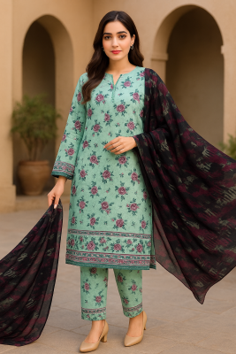 Sapphire Bana Dora 3PC Lawn Suit – Digital Printed Wholesale Lawn at Shahbaz Fabric Store