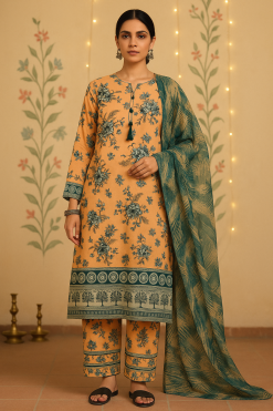 Sapphire Bana Dora 3PC Lawn Suit – Digital Printed Wholesale Lawn at Shahbaz Fabric Store
