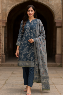 Ayra Chamki Digital Printed 3PC Lawn Suit – Unstitched Wholesale Lawn Suit