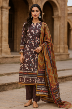 Ayra Chamki Digital Printed 3PC Lawn Suit – Unstitched Wholesale Lawn Suits