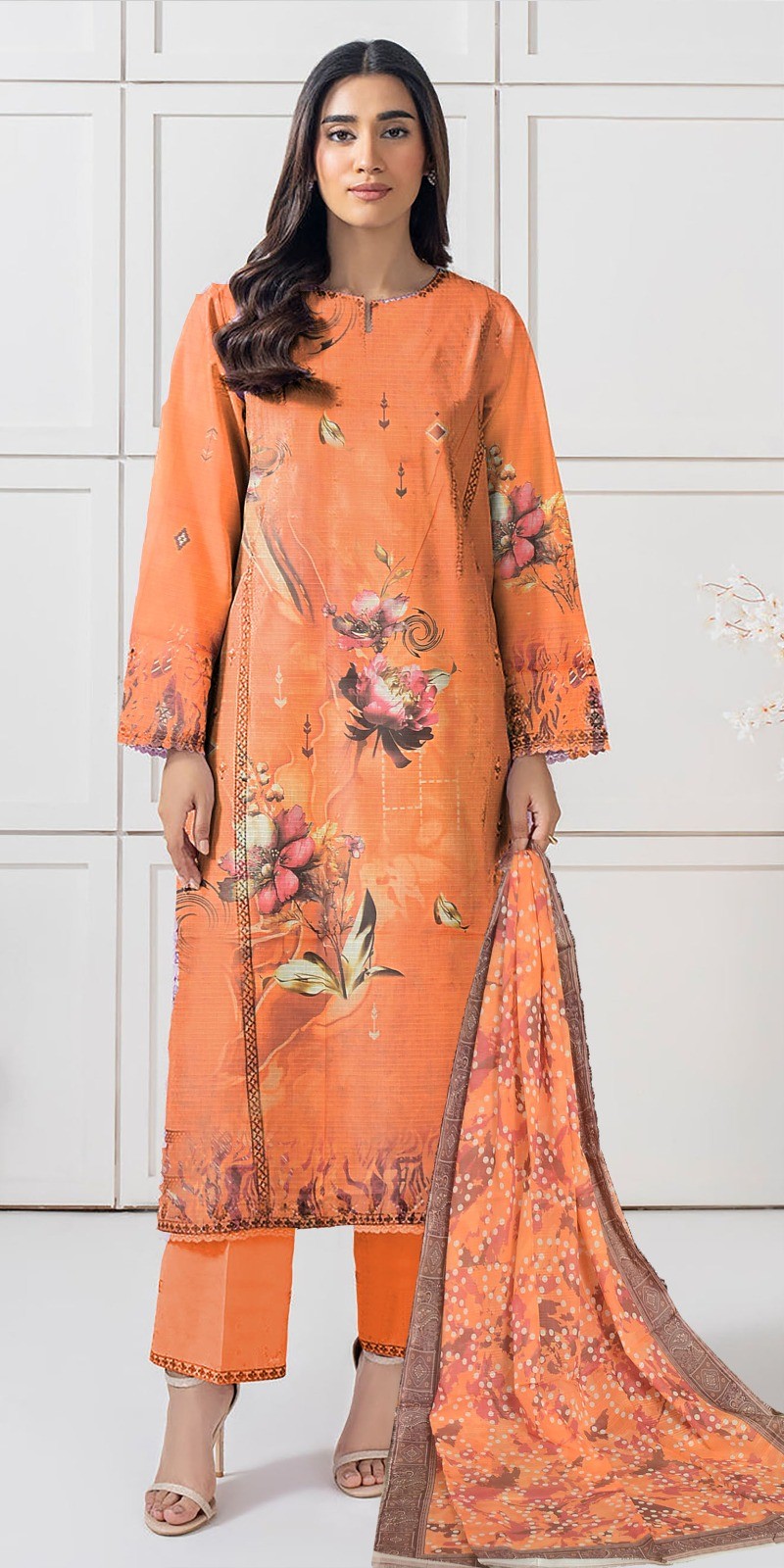Heer Designer Bana Dora 3PC Printed Lawn Suit – Wholesale Lawn Collection