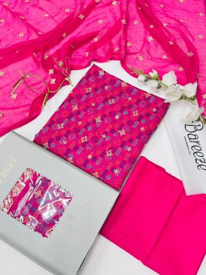 Bareeze Luxury Embroidered Lawn 3PC Suit – Wholesale Clearance at Shahbaz Fabric Store