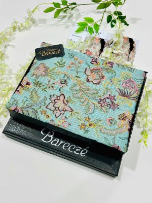 Bareeze Embroidered Luxury Lawn 3PC Suit – 70% OFF Clearance at Shahbaz Fabric Store