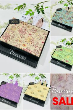 Bareeze Embroidered Lawn Luxury 3PC Suit – 70% OFF Clearance at Shahbaz Fabric Store