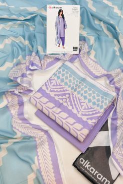 Alkaram Digital Printed 3PC Lawn Suits