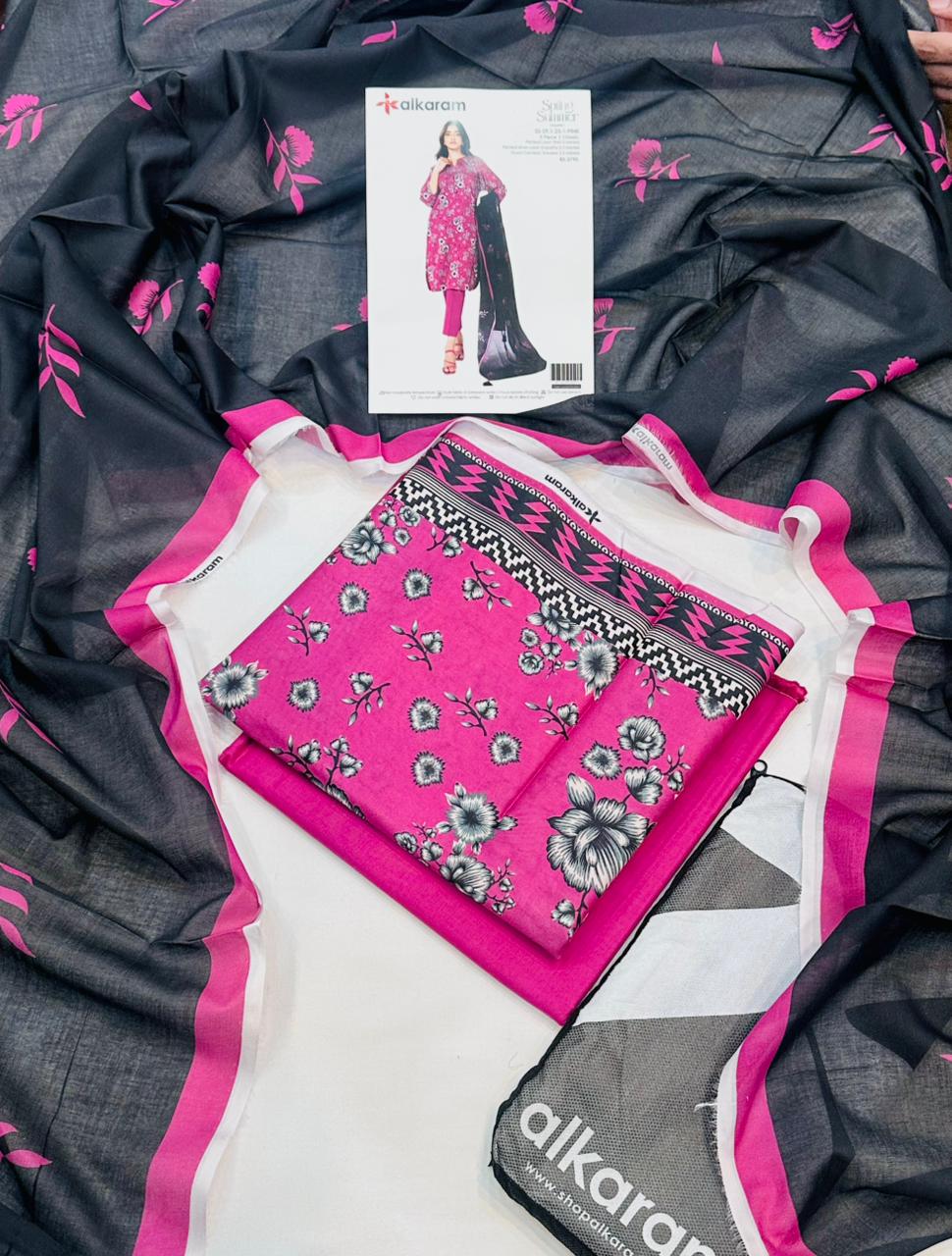 Alkaram Digital Printed 3PC wholesale Lawn Suits