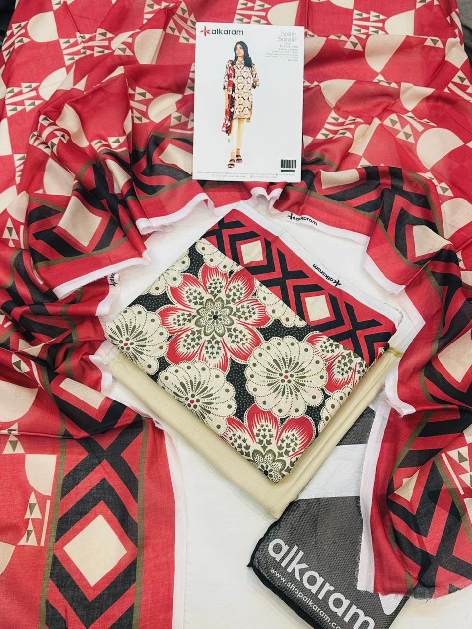 Alkaram Digital Printed 3PC wholesale Lawn Suits