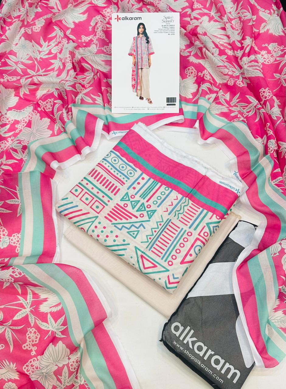 Alkaram Digital Printed 3PC wholesale Lawn Suits