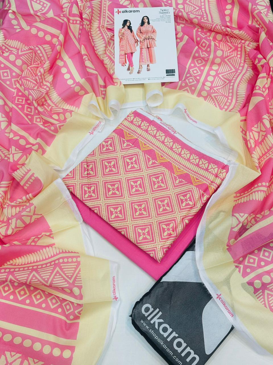 Alkaram Digital Printed 3PC wholesale Lawn Suits