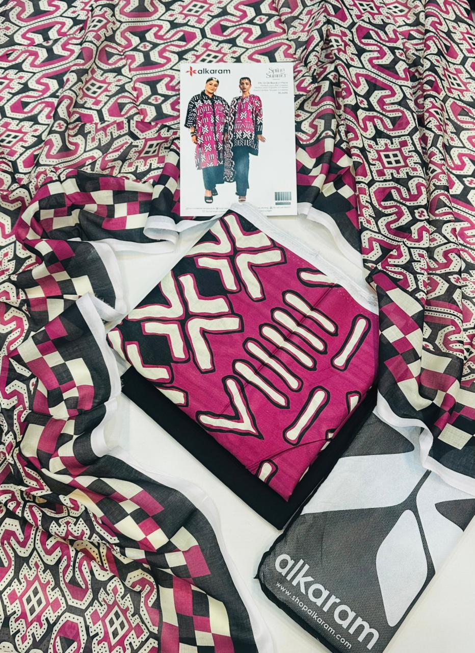 Alkaram Digital Printed 3PC wholesale Lawn Suits