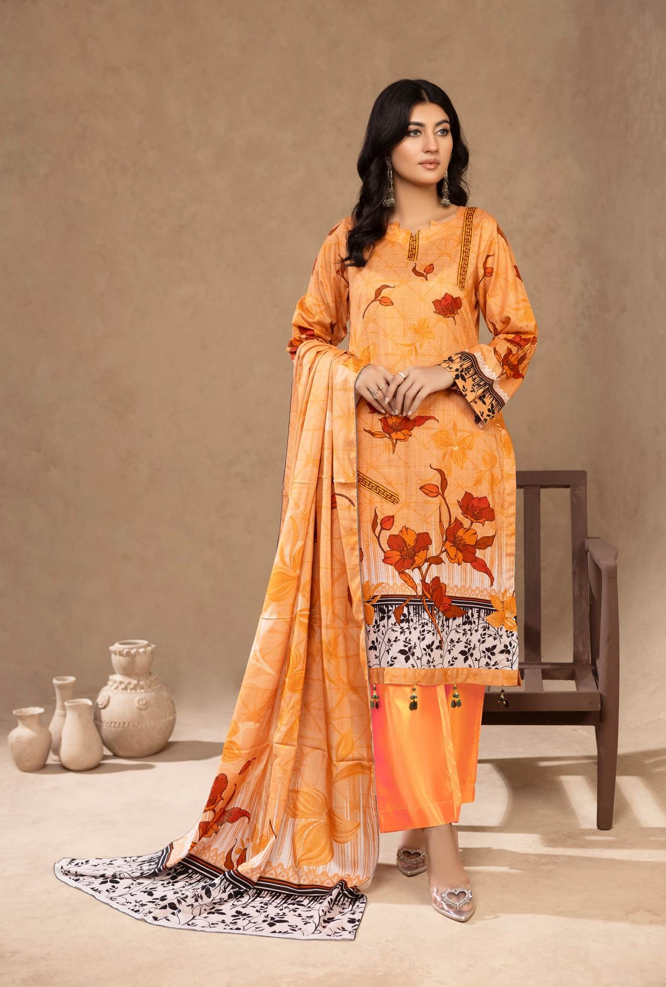 Flora Printed lawn 3PC Wholesale Suits | Premium Airjet Collection