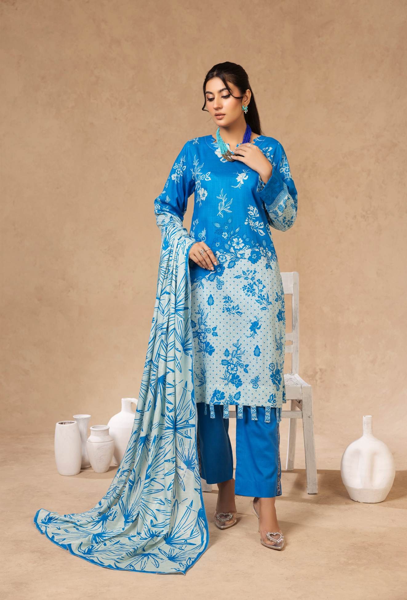 Flora Printed lawn 3PC Wholesale Suits | Premium Airjet Collection