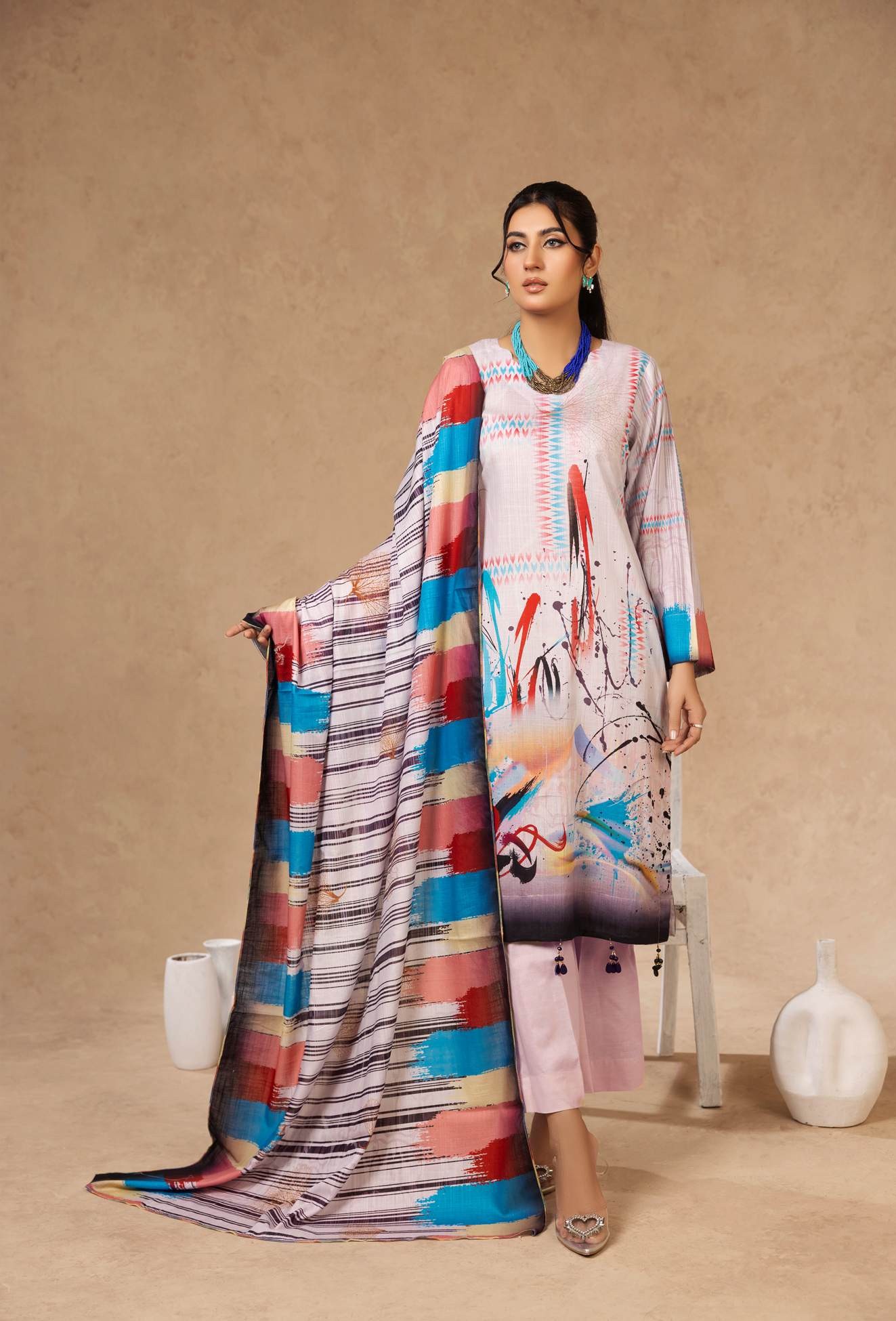 Flora Printed lawn 3PC Wholesale Suits | Premium Airjet Collection