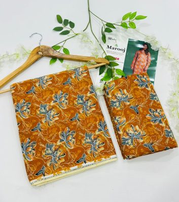 MAROOJ Bana Dora Lawn 2PC Wholesale Suits – Now at Shahbaz Fabric Store 16