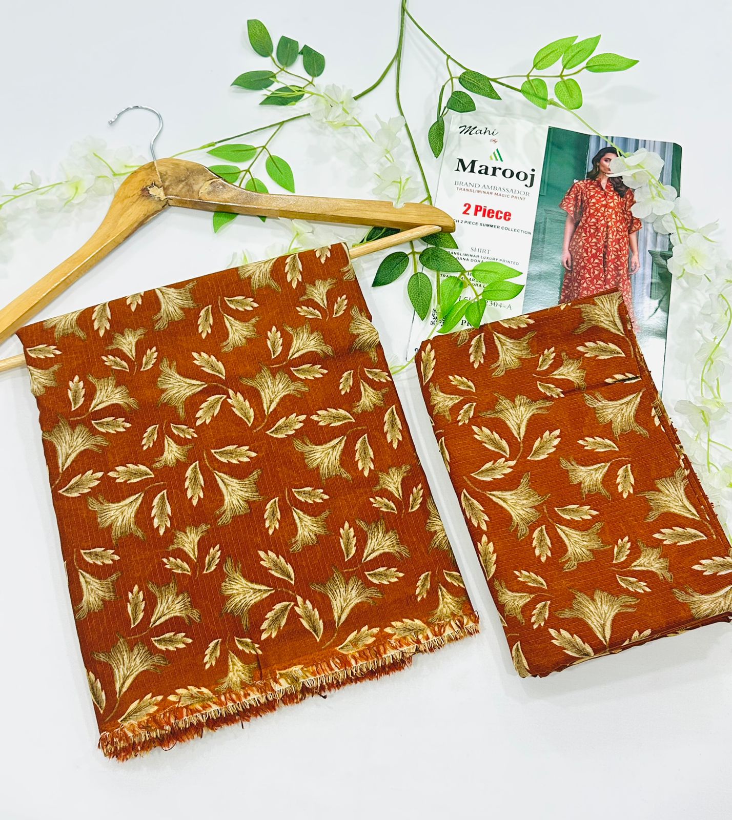 MAROOJ Bana Dora Lawn 2PC Wholesale Suits – Now at Shahbaz Fabric Store