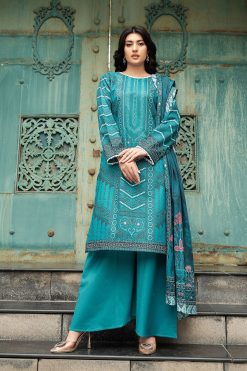 Desire by Motifz Unstitched 3PC Printed Airjet Lawn Suit with Voil Dupatta and Dyed Trouser – Pakistani Summer Collection