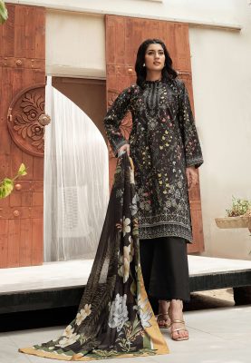 Desire by Motifz Unstitched 3PC Printed Airjet Lawn Suit with Voil Dupatta and Dyed Trouser – Pakistani Summer Collection