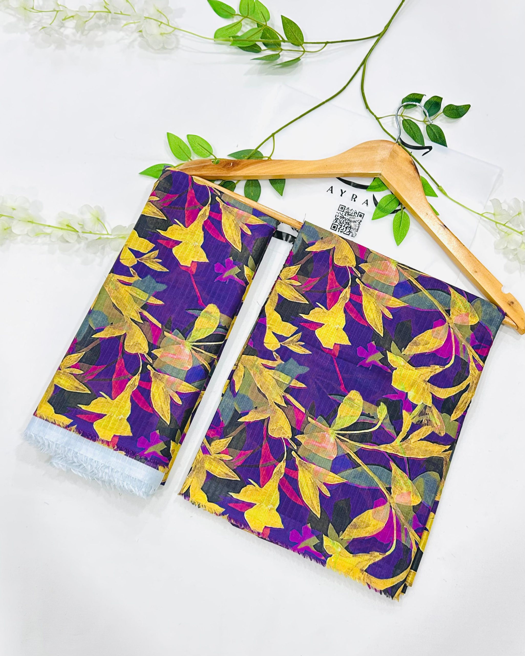 Ayra by Motifz 2PC Bana Dora Lawn Suit with Printed Trouser – Wholesale at Shahbaz Fabric Store