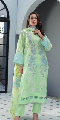 LALA by Madham 3PC Digital Printed Lawn Suit – Unstitched with Voil Dupatta & Airjet Trouser – Wholesale Suits Pakistan