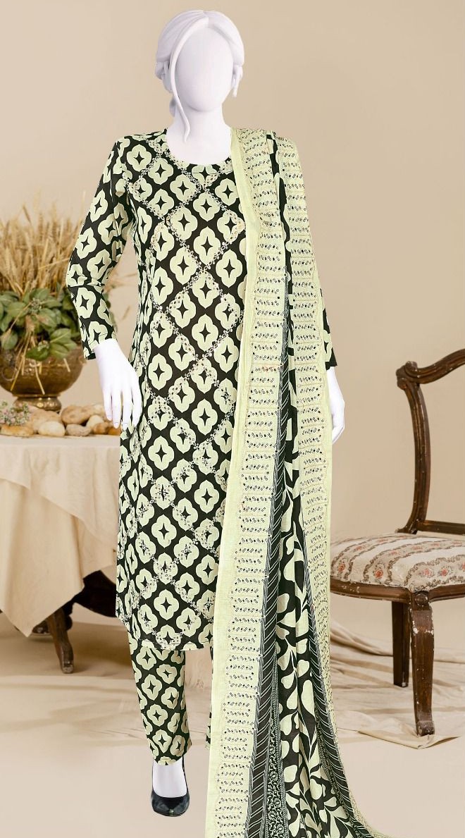 Sun Shine embroidered boring daman lawn suit with cutwork dupatta and plain trouser – wholesale collection Pakistan