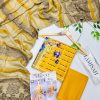 Cheery Khaddar Chamki Shawl 3PC Unstitched Winter Suit with embroidered khaddar shirt, plain trouser, and matching shawl
