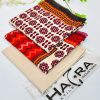 Hajra Viscose 3PC Unstitched Winter Suit – embroidered viscose shirt, plain trouser, and printed dupatta