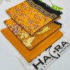 Hajra Viscose 3PC Unstitched Winter Suit – embroidered viscose shirt, plain trouser, and printed dupatta