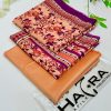 Hajra Viscose 3PC Unstitched Winter Suit – embroidered viscose shirt, plain trouser, and printed dupatta