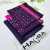 Hajra Viscose 3PC Unstitched Winter Suit – embroidered viscose shirt, plain trouser, and printed dupatta