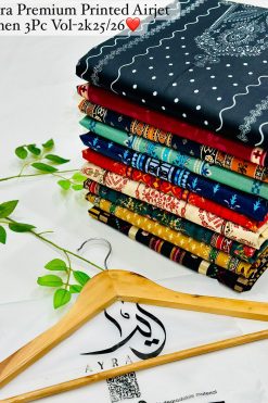 AYRA Prints by Shahbaz Fabrics – Premium Linen 3 Piece Suit | Best Wholesale Prices