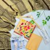 Cheery Khaddar Chamki Shawl 3PC Unstitched Winter Suit with embroidered khaddar shirt, plain trouser, and matching shawl