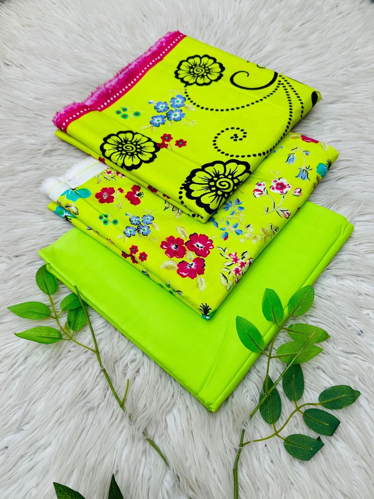 Bin Riaz Linen 3-piece unstitched suit with printed linen shirt, plain trouser, and matching dupatta for winter collection.