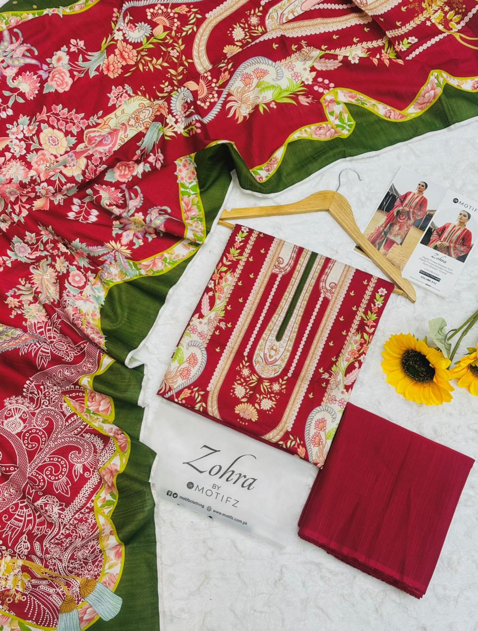 Motifz Khaddar Airjet 3-Piece Unstitched Suit – 8 Meter Winter Cutting Product Card