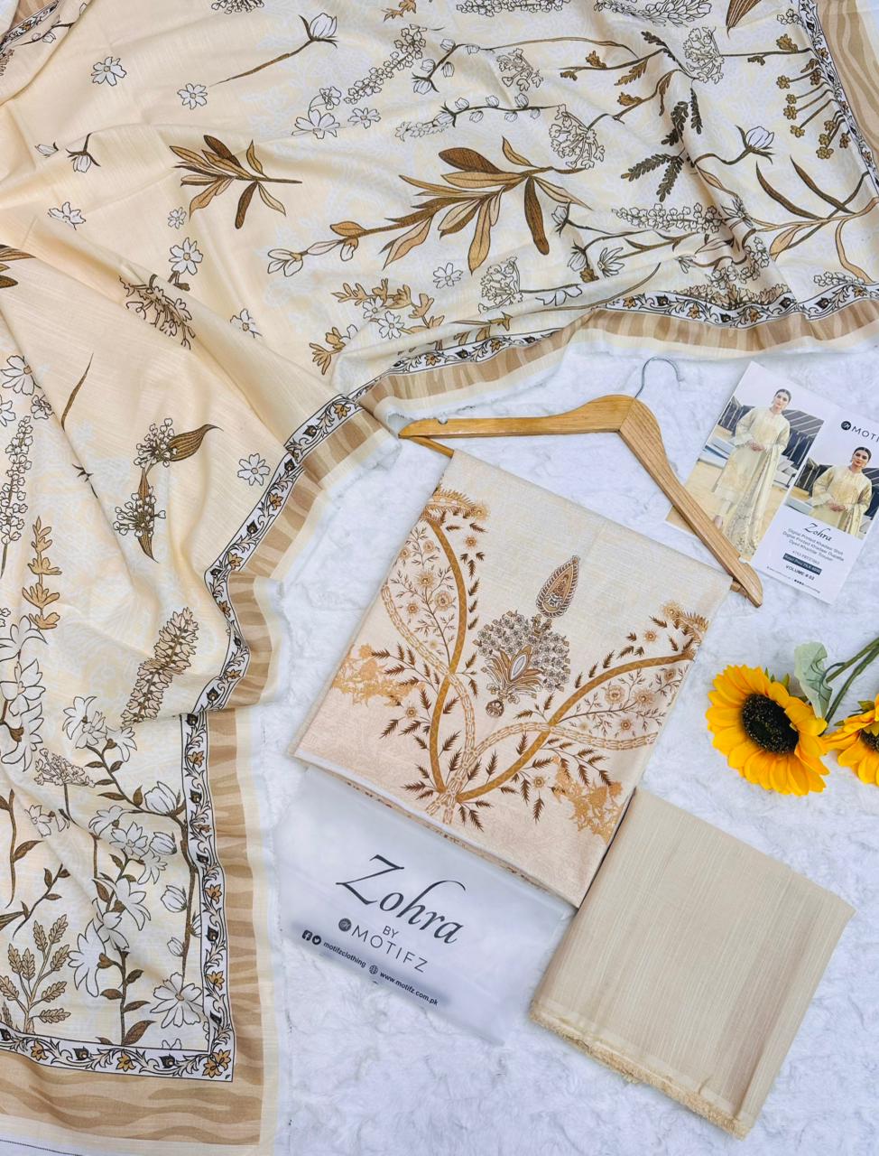 Zohra by Motifz Khaddar Airjet 3-Piece Unstitched Suit – 8 Meter Winter Cutting Product Card