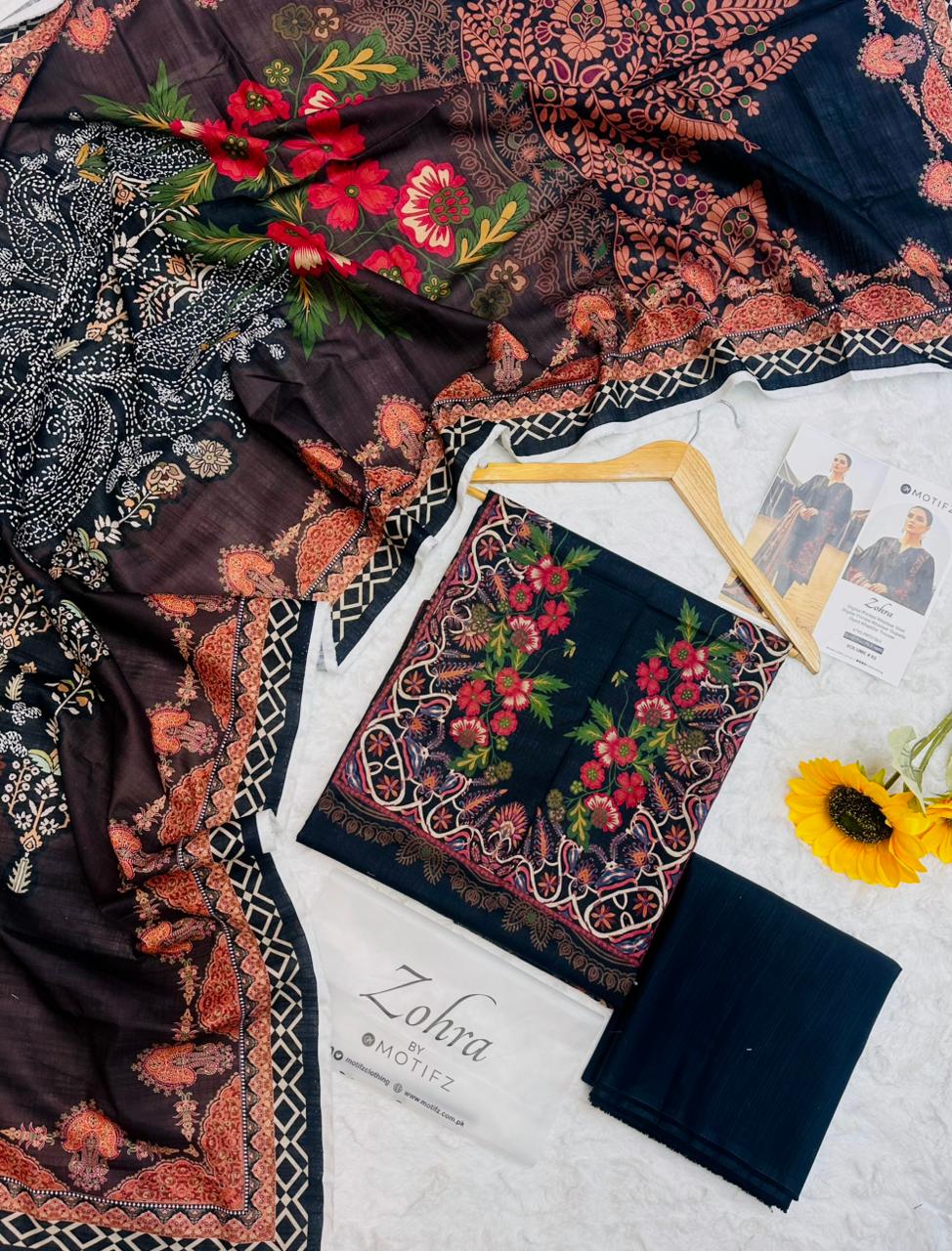 Motifz Khaddar Airjet 3-Piece Unstitched Suit – 8 Meter Winter Cutting Product Card