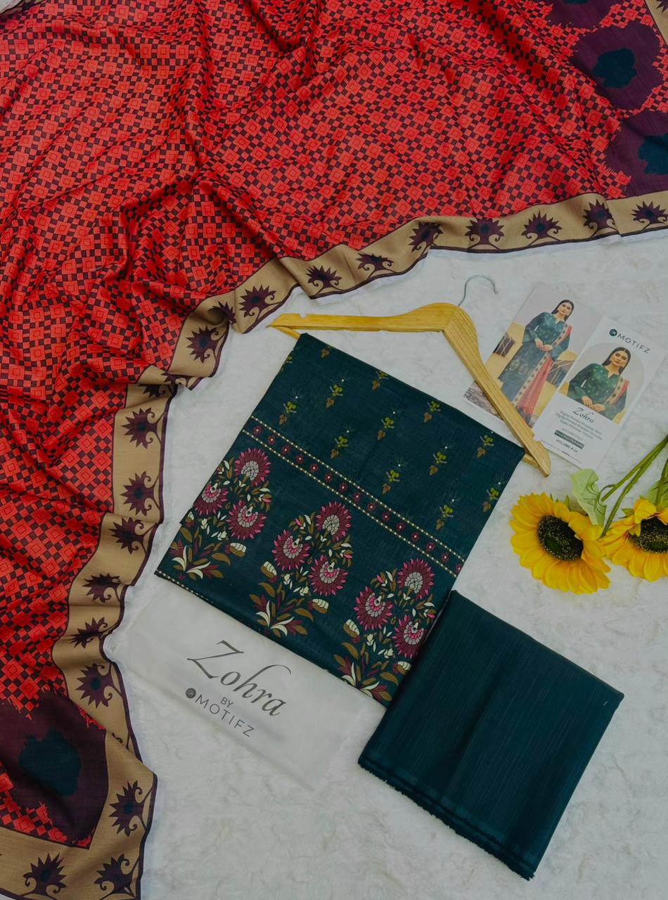 Motifz Khaddar Airjet 3-Piece Unstitched Suit – 8 Meter Winter Cutting Product Card