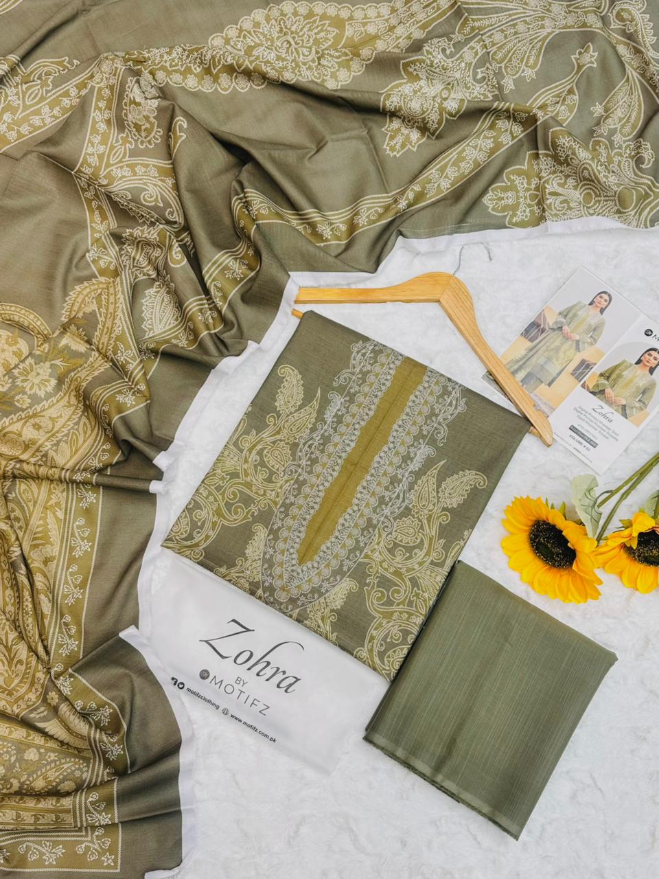 Motifz Khaddar Airjet 3-Piece Unstitched Suit – 8 Meter Winter Cutting Product Card