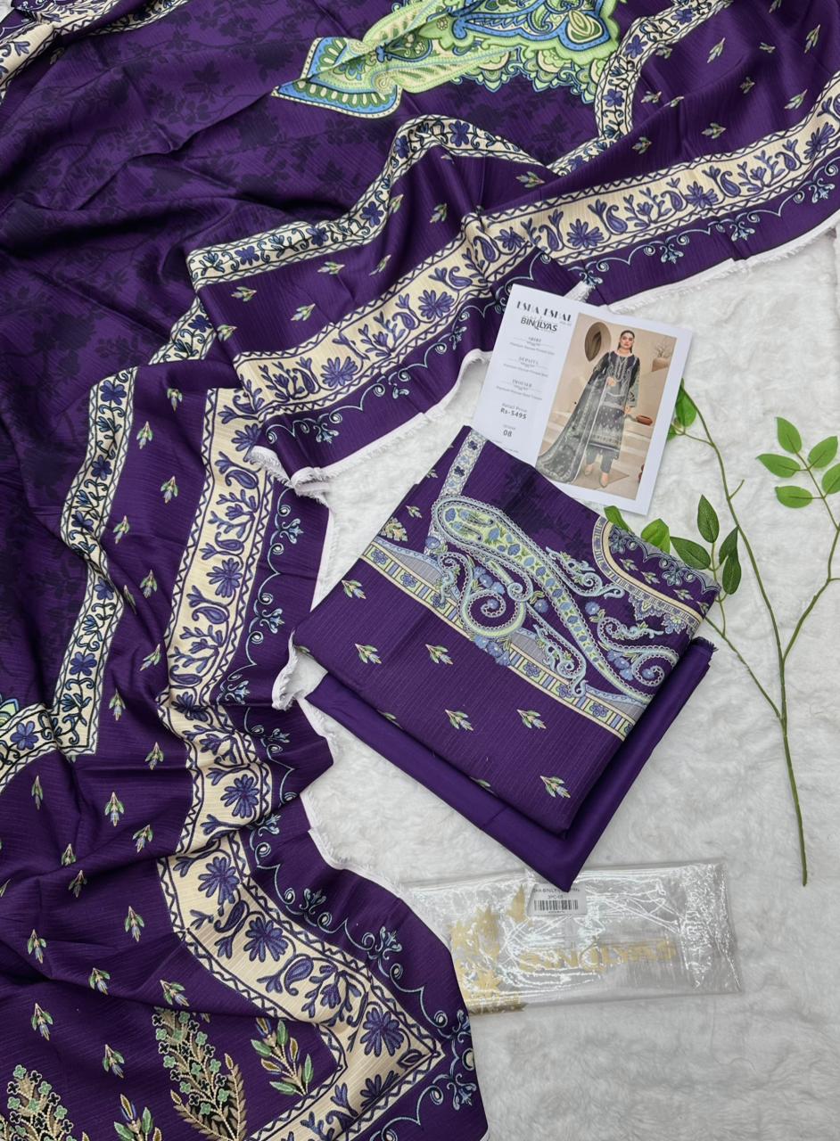 Esha–Eshal by Bin Ilyas Premium Viscose 3-Piece Suit – Product Card Image Volumn 1