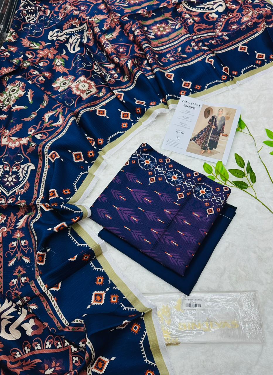 Esha–Eshal by Bin Ilyas Premium Viscose 3-Piece Suit – Product Card Image Volumn 1