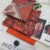 Motifz Lawn Original 3PC Ajrak Vol-01 unstitched summer suit with printed shirt trouser and dupatta