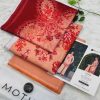 Motifz Lawn Original 3PC Ajrak Vol-01 unstitched summer suit with printed shirt trouser and dupatta