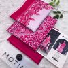 Motifz Lawn Original 3PC Ajrak Vol-01 unstitched summer suit with printed shirt trouser and dupatta