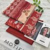 Motifz Lawn Original 3PC Ajrak Vol-01 unstitched summer suit with printed shirt trouser and dupatta