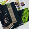 Hajra Lawn 3PC with Tarkashi Dupatta Unstitched Suit